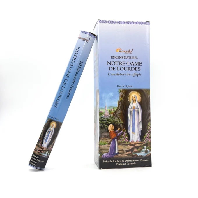 Boite de batons d'encens Notre Dame de lourdes
