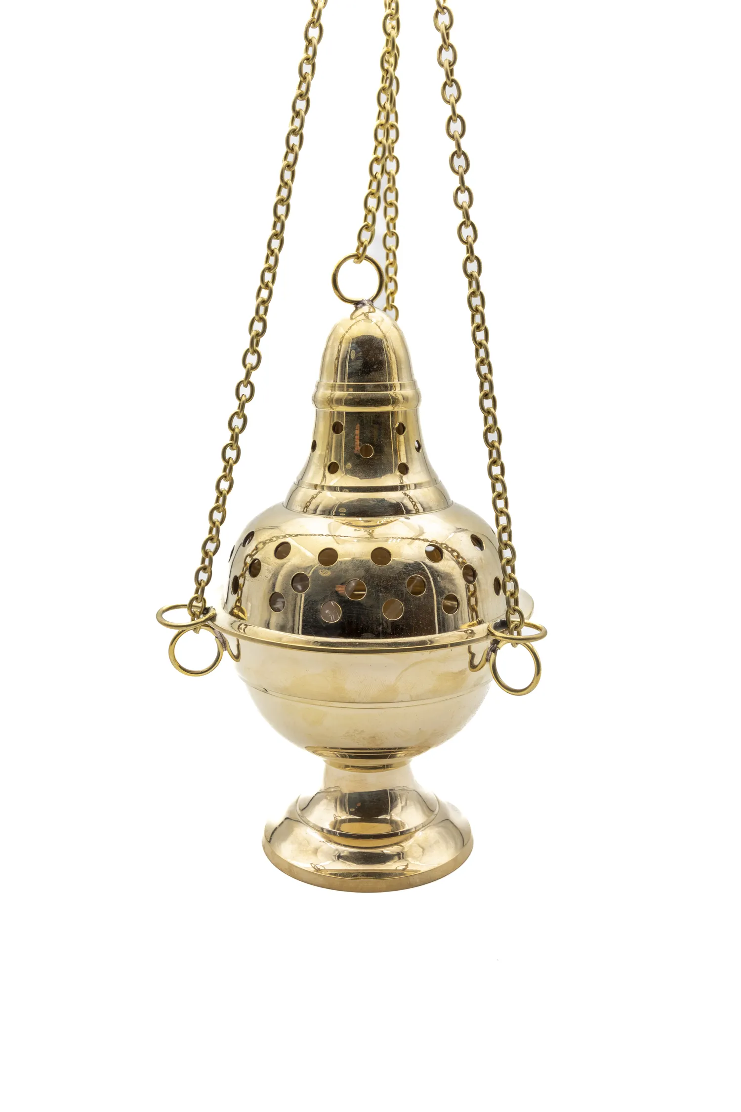 Encensoir en laiton poli – silhouette haute