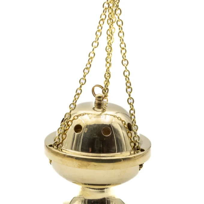 Encensoir en laiton suspendu – dôme lisse