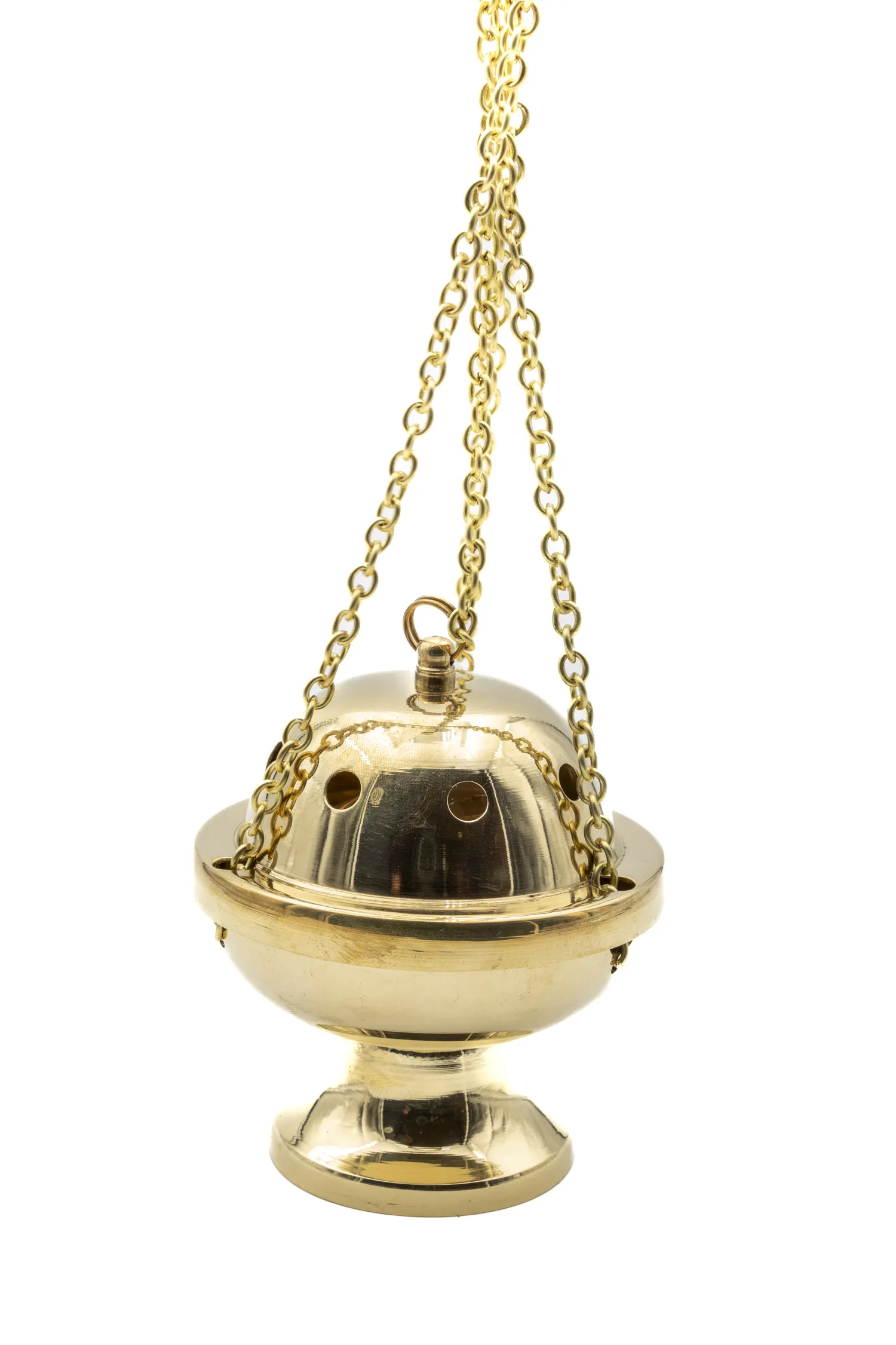 Encensoir en laiton suspendu – dôme lisse