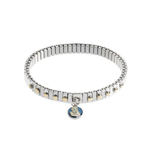 bracelet métal argenté