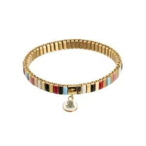 Bracelet Acier doré Multicolore