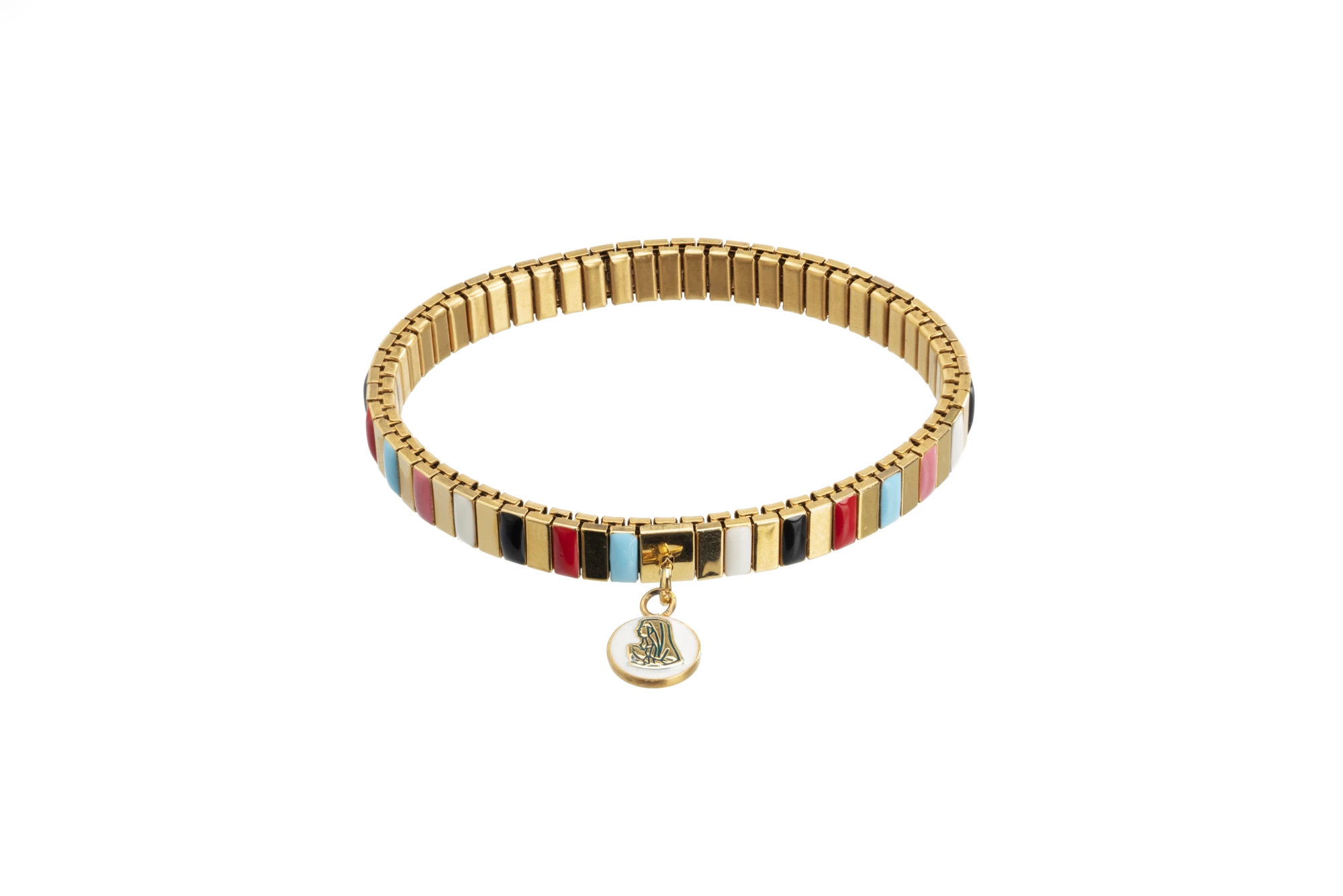 Bracelet Acier doré Multicolore