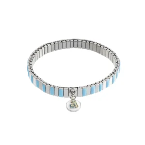 bracelet métal argenté