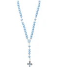 Chapelet bois bleu enfant – Croix de Lourdes