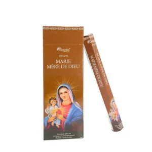 Encens Naturel Marie Mère de Dieu - Parfum Rose & Musc pour la Prière et le Réconfort (Tube de 20 bâtonnets)