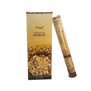 Encens Naturel Oliban - Parfum Sacré et Élévation Spirituelle (Tube de 20 bâtonnets)