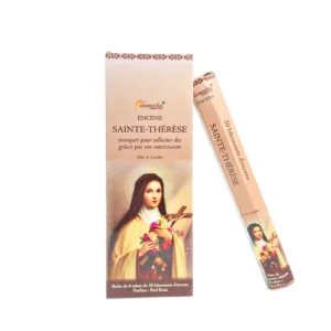 Encens Sainte-Thérèse Parfum Rose Rouge (20 bâtonnets) | Prière & Grâces