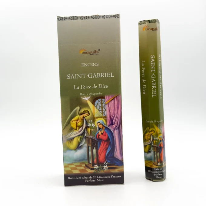 Encens Religieux Naturel - Saint-Gabriel / Musc (Boîte de 6 tubes x 20 bâtonnets) - Aromatika