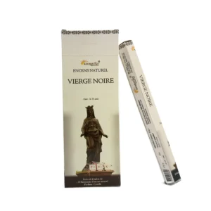 Encens Naturel Vierge Noire - Parfum Cannelle pour la Protection et l'Ancrage (Tube de 20 bâtonnets)
