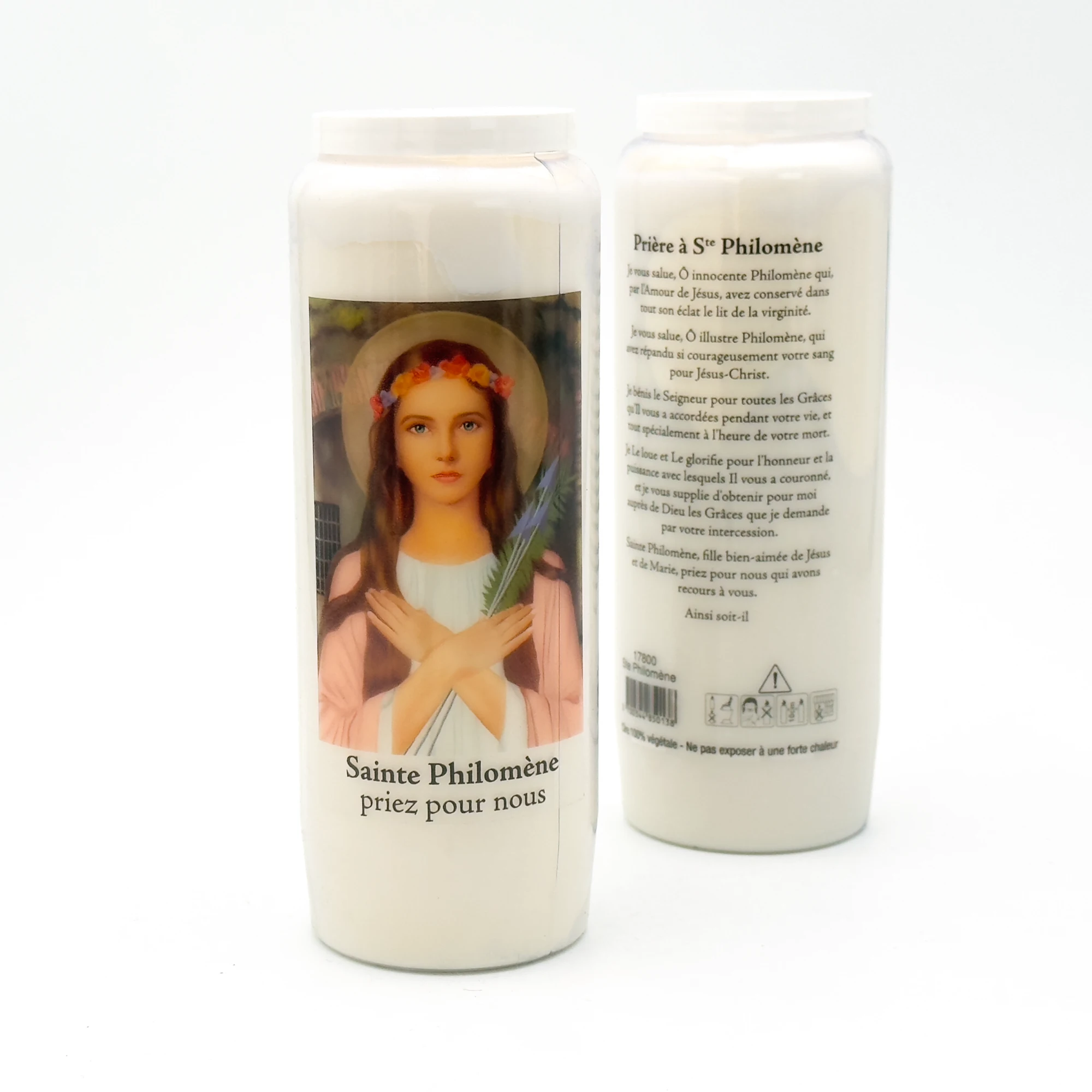 Bougie de Neuvaine Sainte Philomène