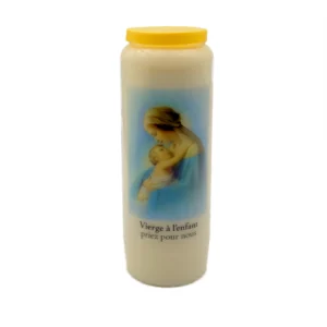 Neuvaine “Vierge à l’Enfant” – Bougie 9 jours de prière et de tendresse mariale