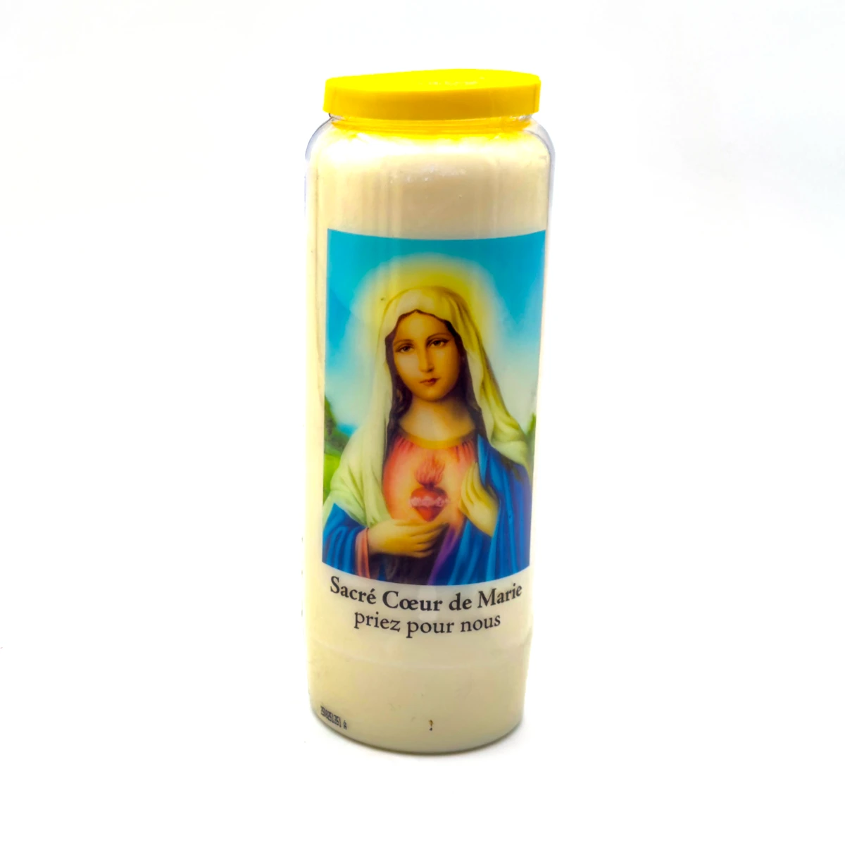 Bougie de Neuvaine Sacré Cœur de Marie avec prière