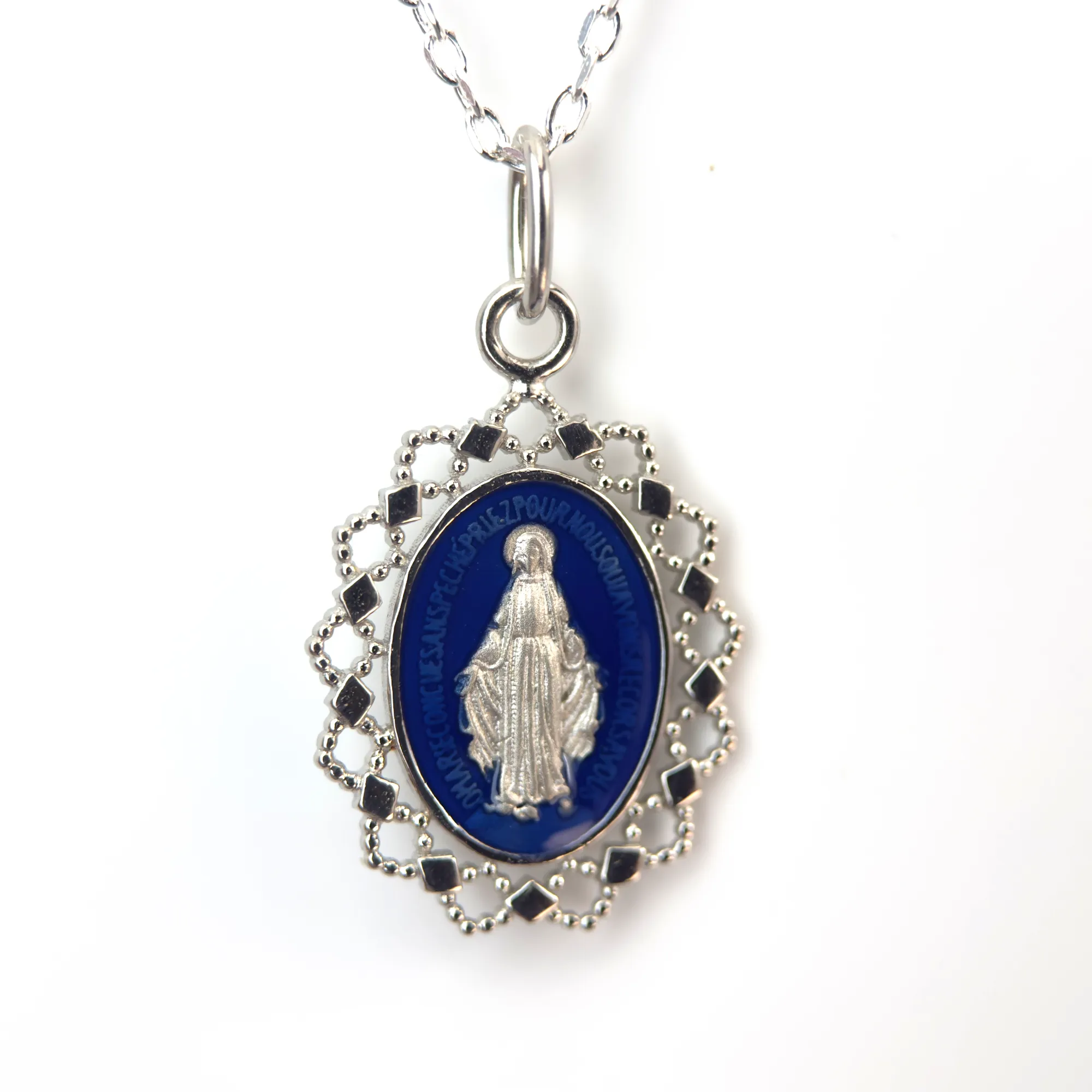 Médaille la vierge miraculeuse en argent