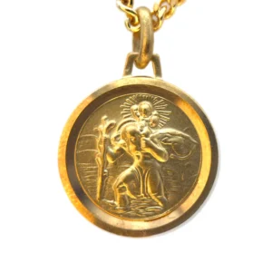Médaille Plaqué or Saint Christophe