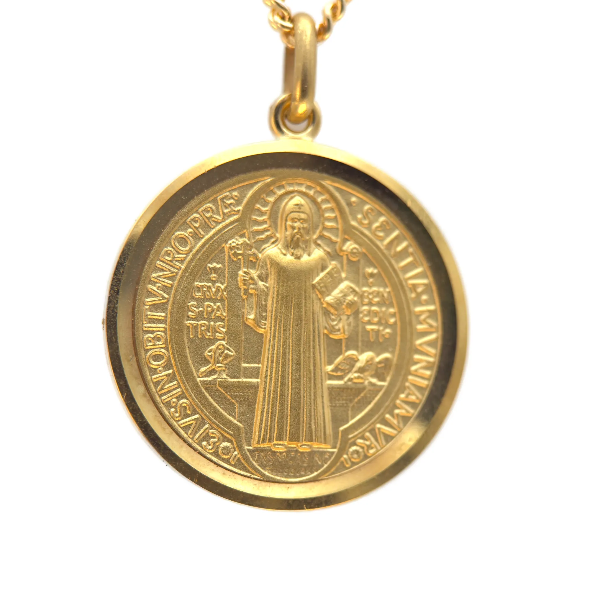 Médaille Saint Benoit or