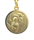Médaille sainte Rita en plaqué or