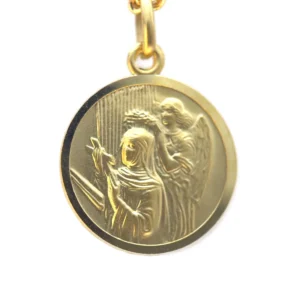 Médaille sainte Rita en plaqué or