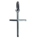 Croix fine baton en argent massif