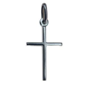 Croix fine baton en argent massif