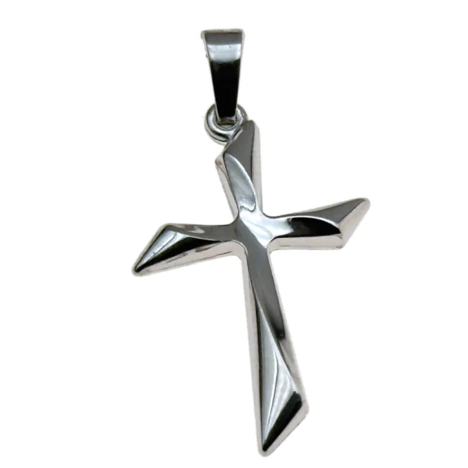 Croix en argent stylisée