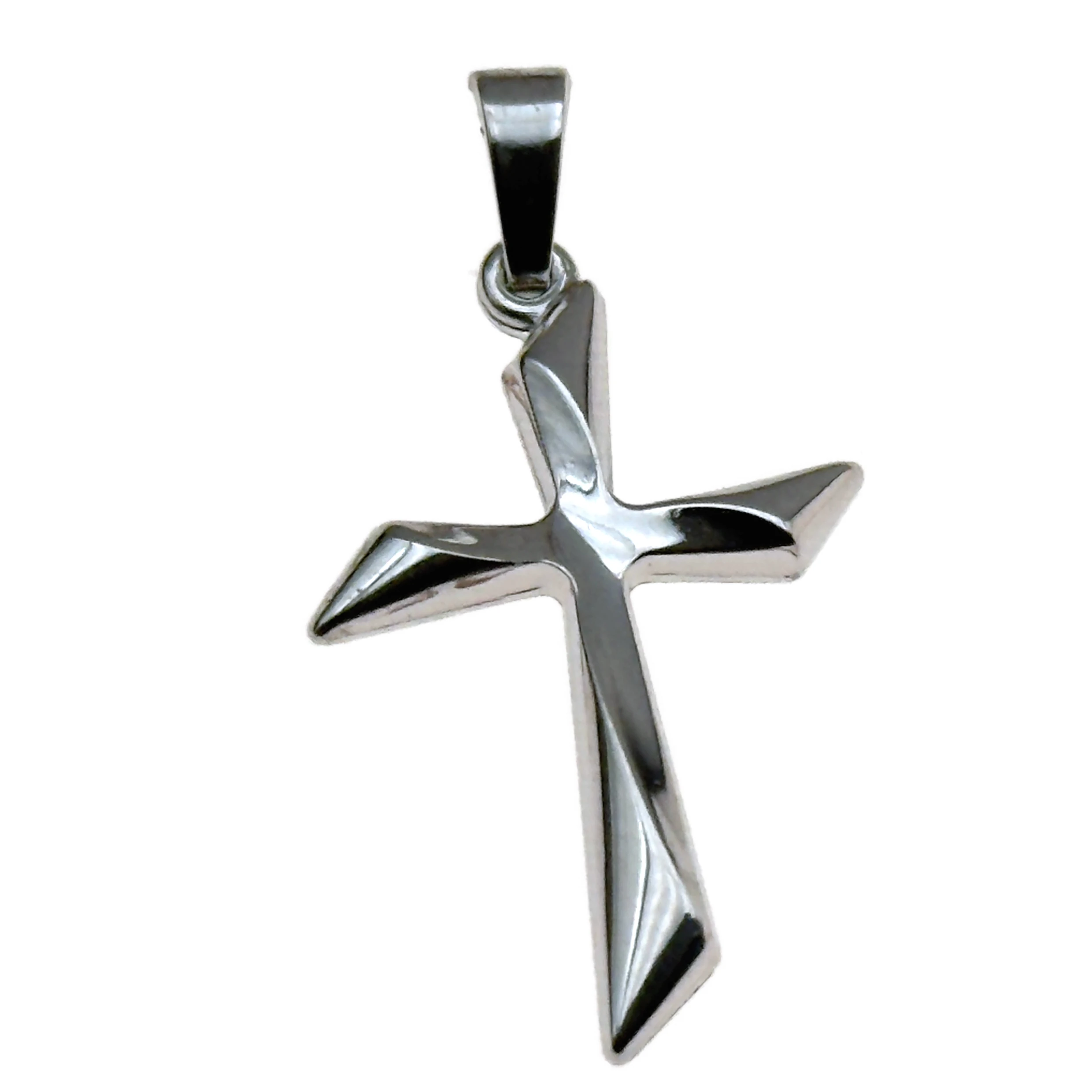 Croix en argent stylisée