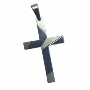 Croix moderne en argent massif 925