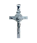 Crucifix de Saint Benoît en argent 925 – médaillon au revers