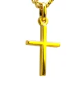 pendentif Crois en Plaqué Or 18 carats