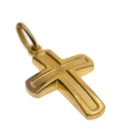 Croix latine en plaqué or