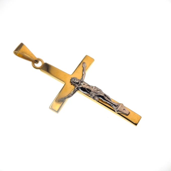 Crucifix pendentif en or