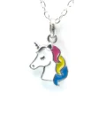 Médaille Licorne enfant en argent