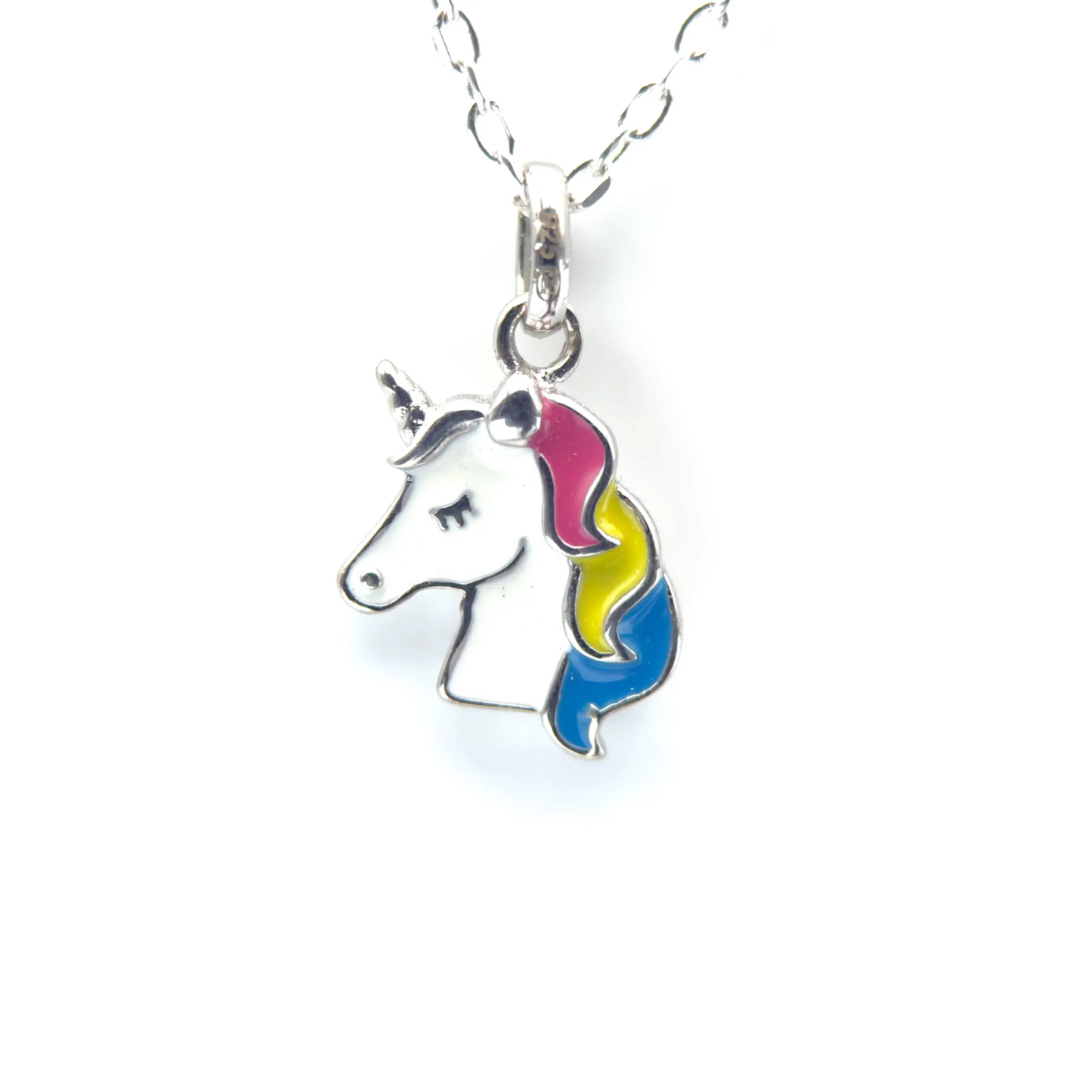 Médaille Licorne enfant en argent