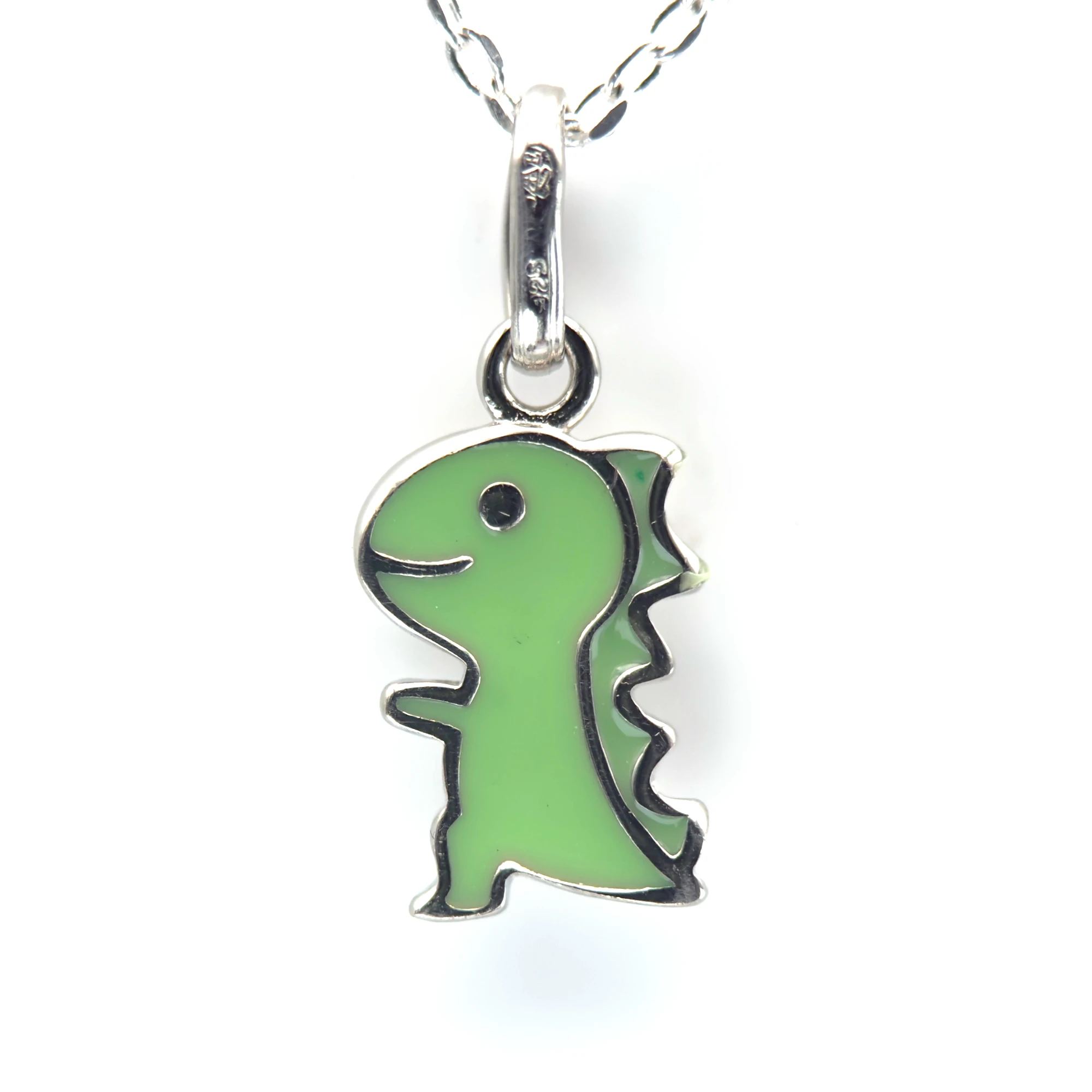 Médaille Dinosaure enfant en argent