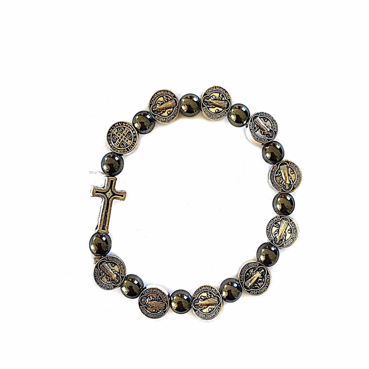 Dizainier bracelet médailles de Saint Benoît