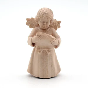 Statue ange chanteur en bois