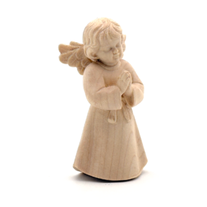 Statue Ange en prière -bois naturel