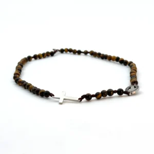 Chapelet Oeil de tigre Notre Dame de Lourdes