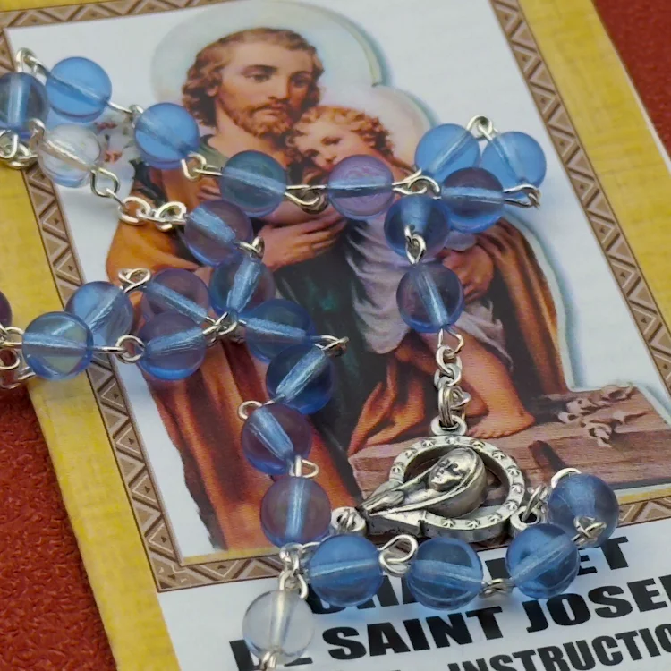 Chapelet de dévotion à Saint Joseph avec livret d'instructions – Image 2