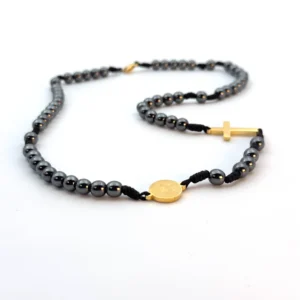 Chapelet Hématite Saint Benoit