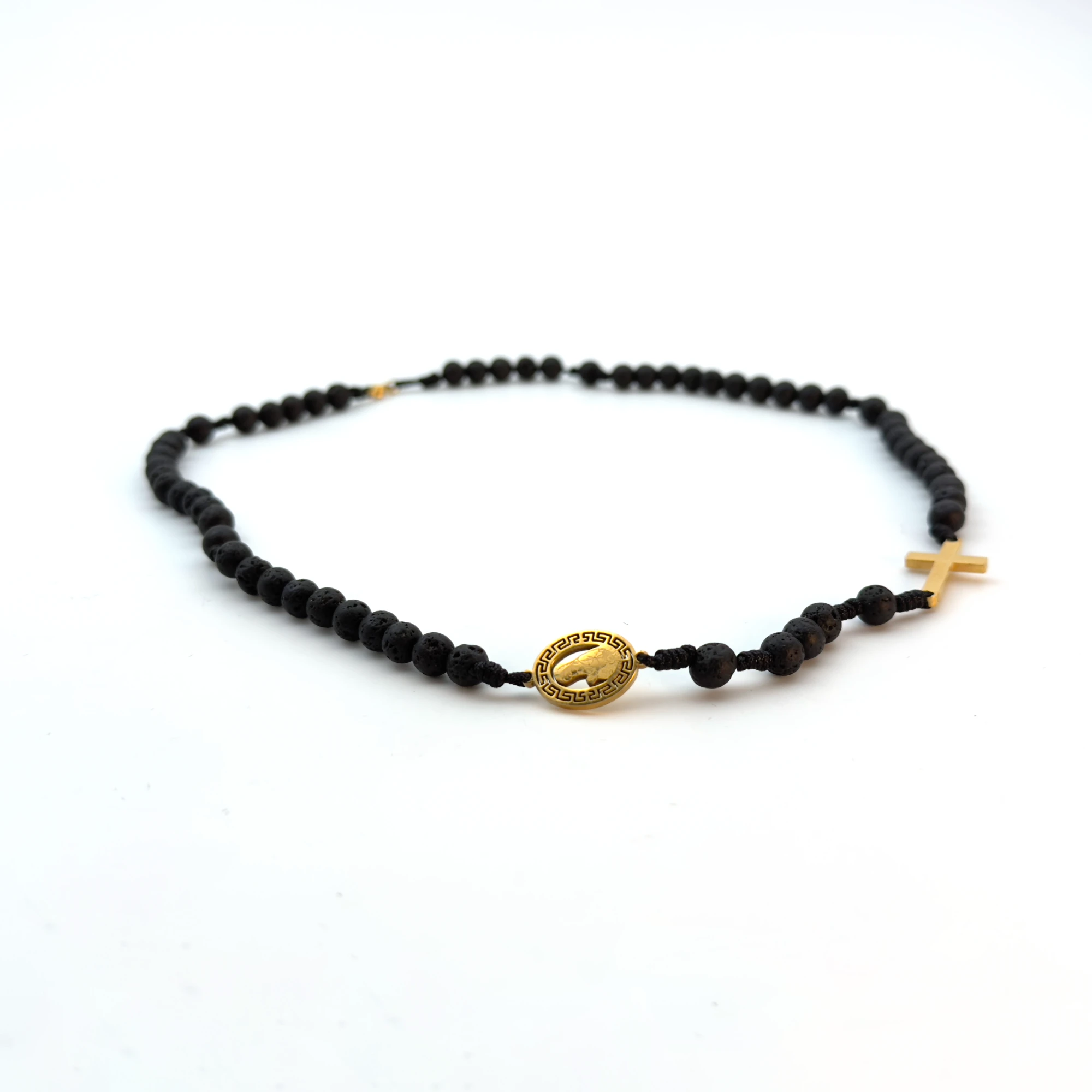 Chapelet Pierre de lave Notre Dame de Lourdes