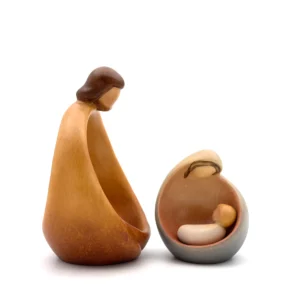 Statue bois Sainte Famille