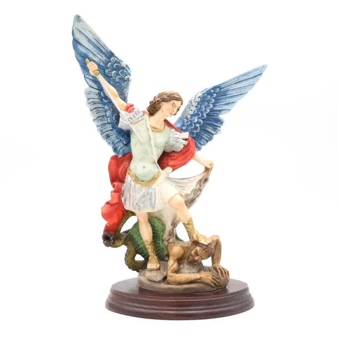 Statue Bois Saint Michle Archange
