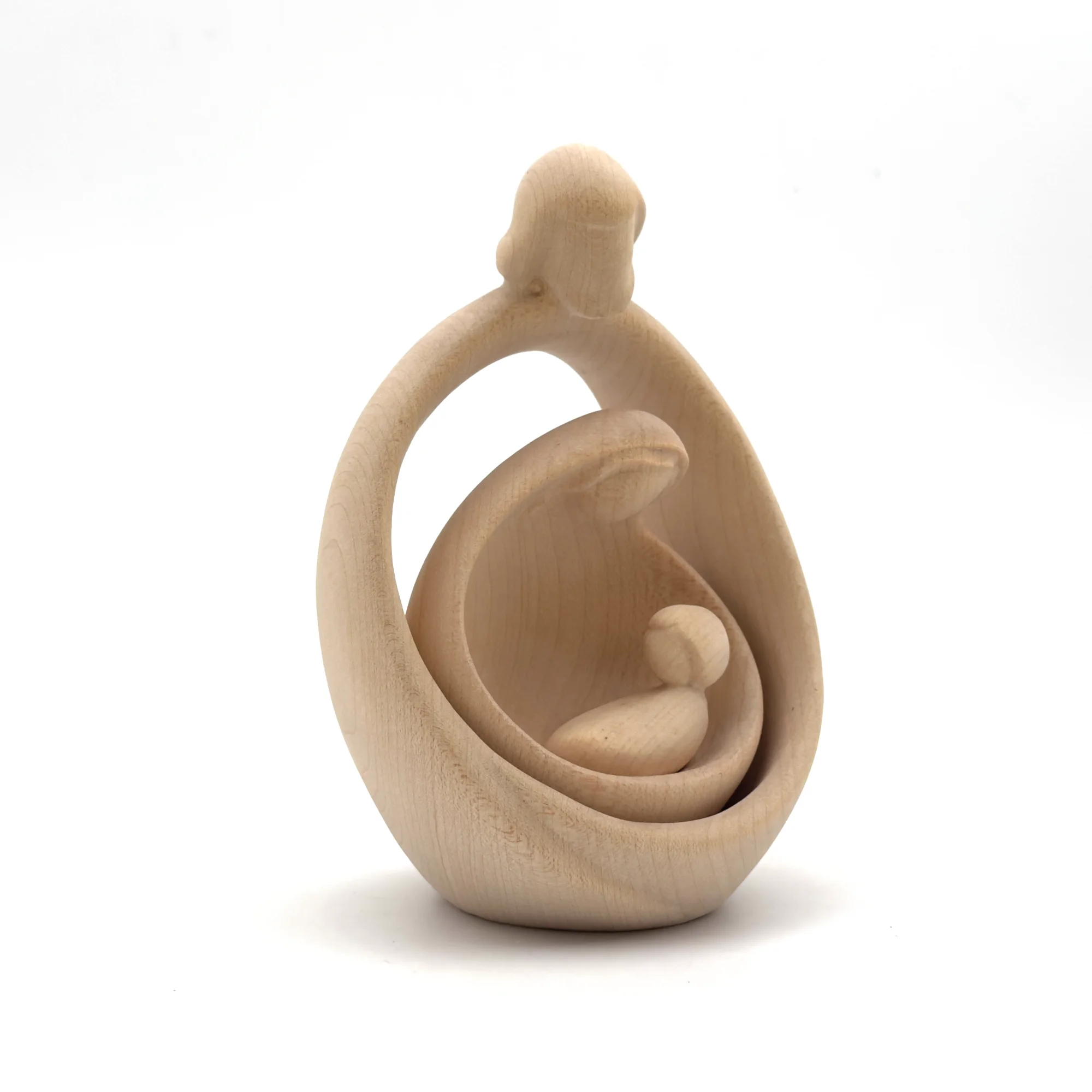 Statue bois Sainte Famille