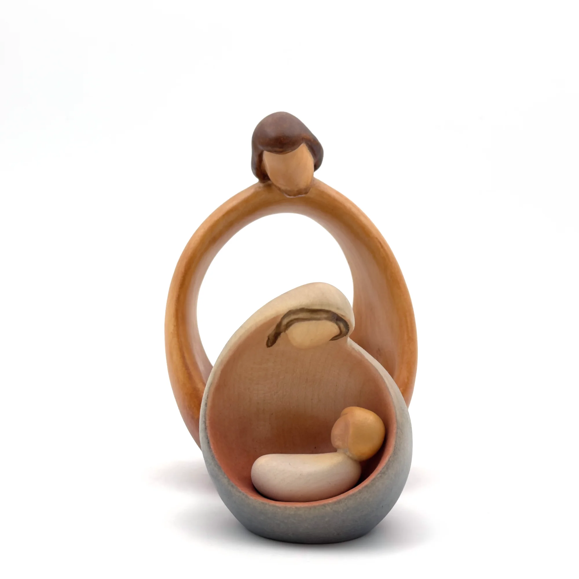 Statue bois Sainte Famille