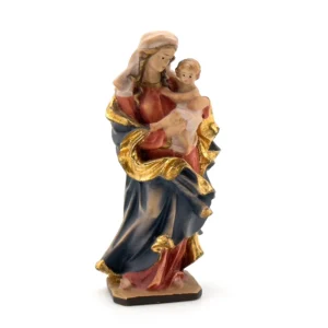 Statue de Notre Dame du Coeur en bois peint