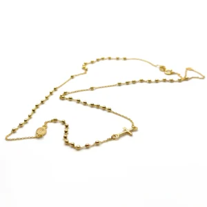 Collier chapelet en or 9 carats – 45 cm – Finesse et éclat