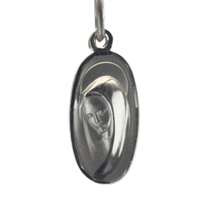 Médaille Ovale argent vierge marie