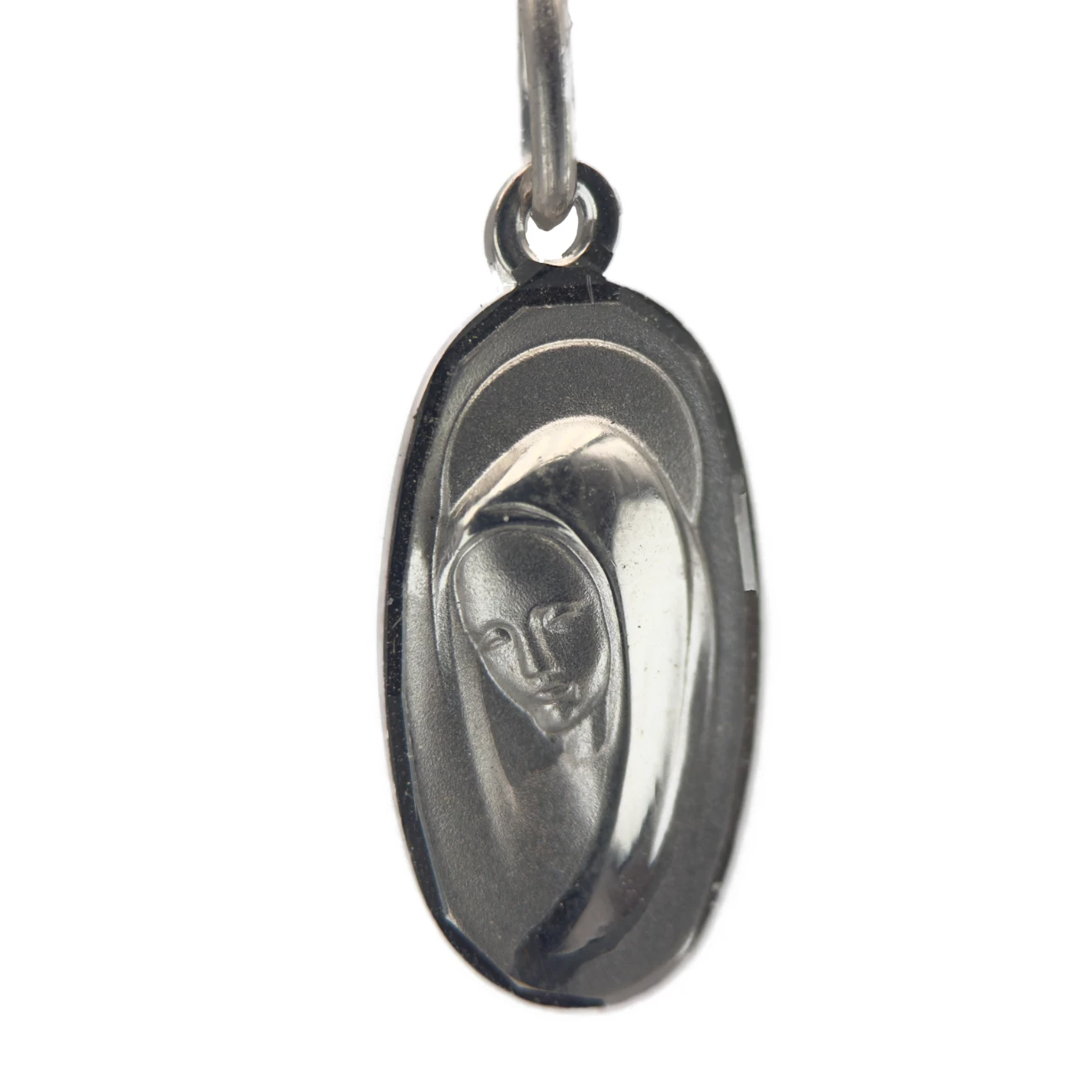 Médaille Ovale argent vierge marie