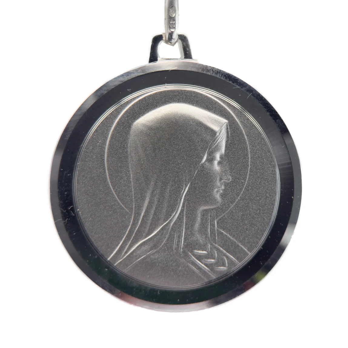 Médaille Vierge de Lourdes - Argent massif - 8 à 12 mm